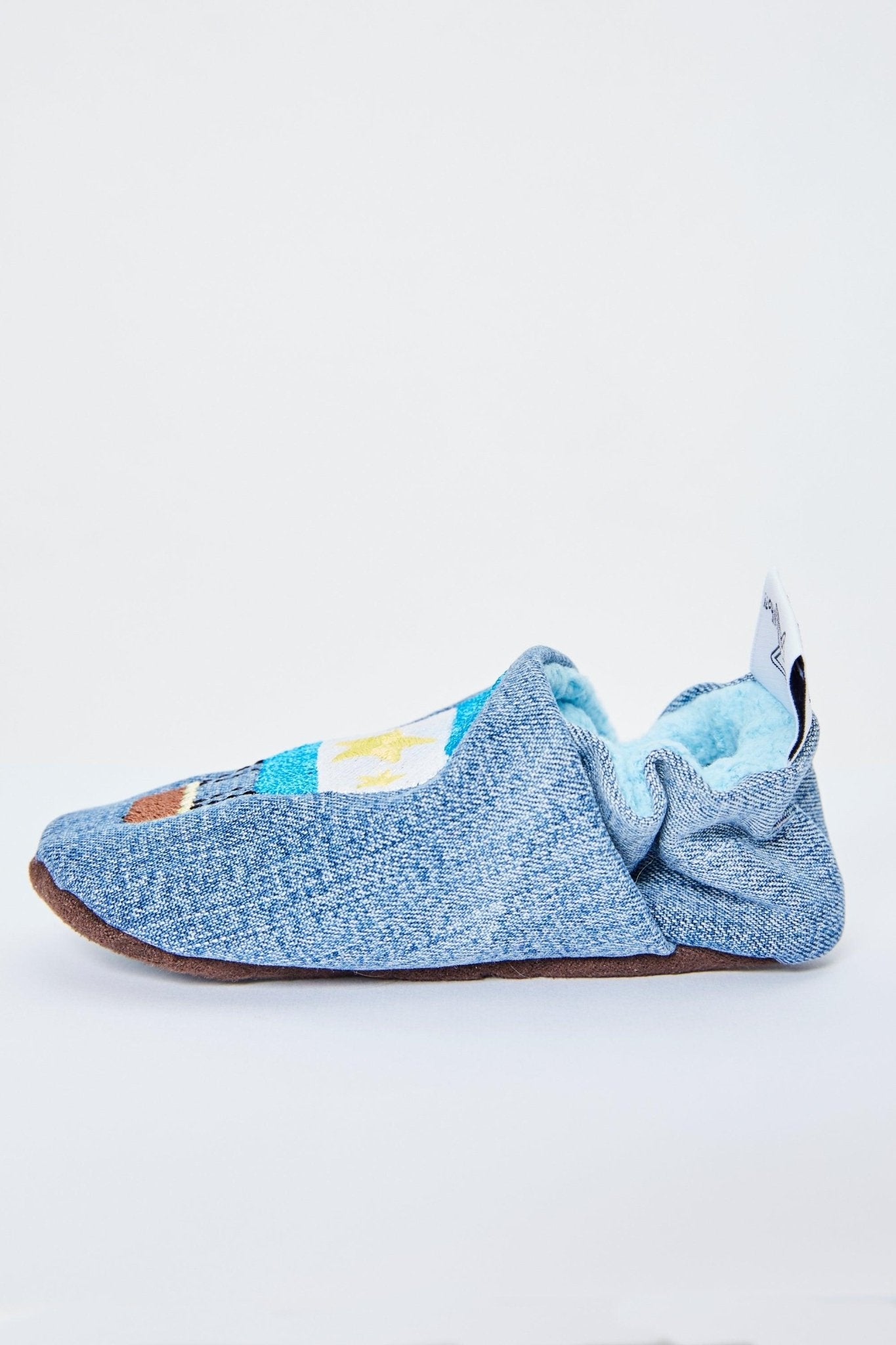 CathWho Upcycling-Jeans-Puschen – Heißluftballoon und weitere Kinderschuhe bei kippie.shop