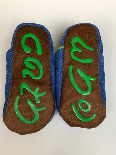 CathWho Upcycling-Jeans-Puschen – Stern und weitere Kinderschuhe bei kippie.shop