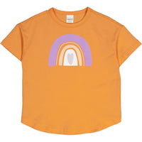 Fred's World by green cotton Kinder T-Shirt Rainbow – Tangerine