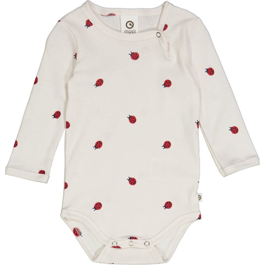 Müsli by green cotton Langarm-Body – Ladybug und weitere Baby Body bei kippie.shop