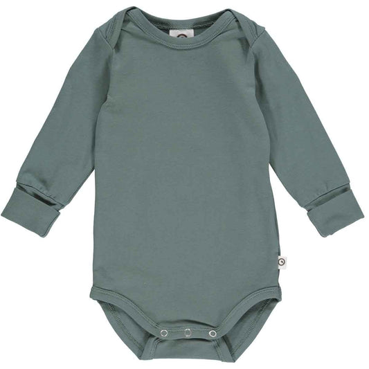 Müsli by green cotton Langarm-Body – Pine und weitere Baby Body bei kippie.shop